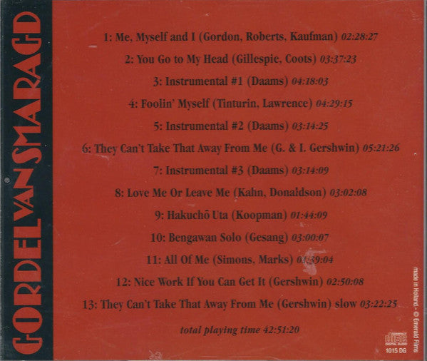 Het Bergzicht Combo o.l.v. Menno Daams : Gordel Van Smaragd (CD, Album)