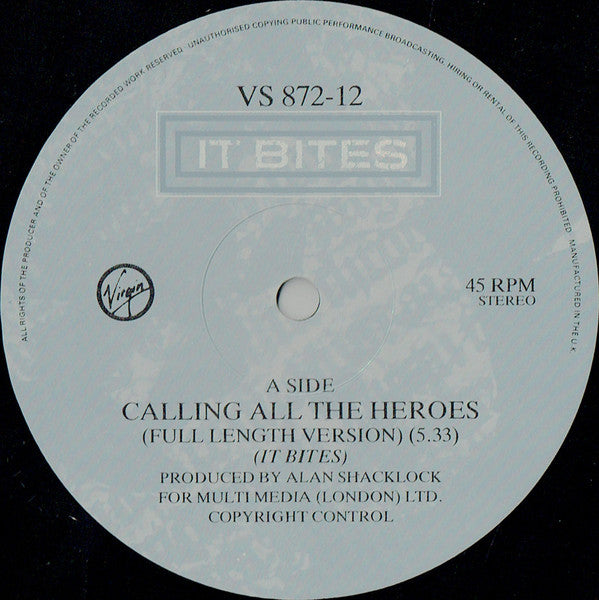 It Bites : Calling All The Heroes (12", Single)