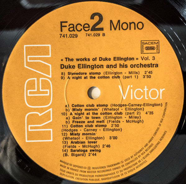Duke Ellington And His Orchestra : The Works Of Duke - Integrale Volume 3 (LP, Comp, Mono)