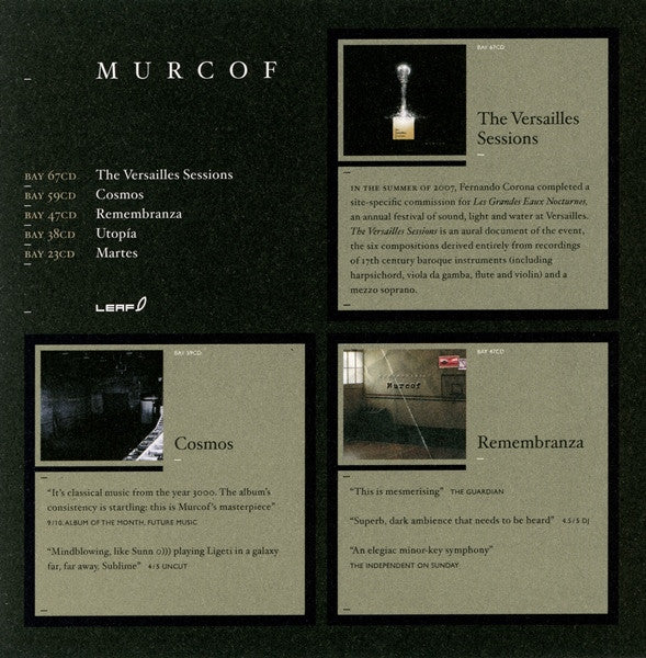 Murcof : The Versailles Sessions (CD, Album)