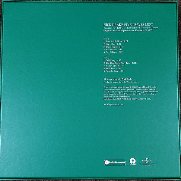 Nick Drake : Five Leaves Left (LP, Ltd, RE, RM, 180 + Box)