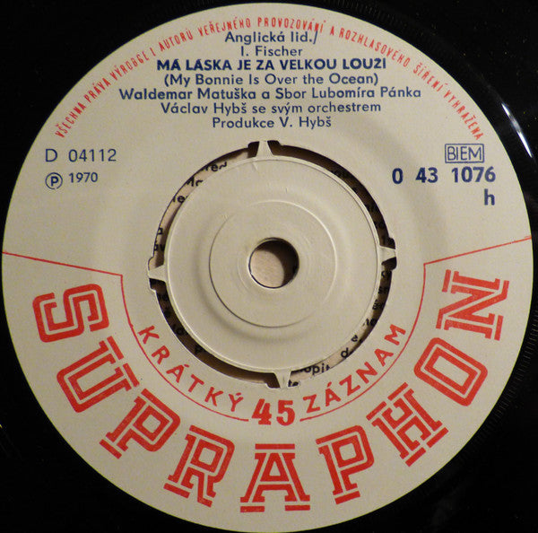Waldemar Matuška : Barbarella / Má Láska Je Za Velkou Louží (7", Mono)