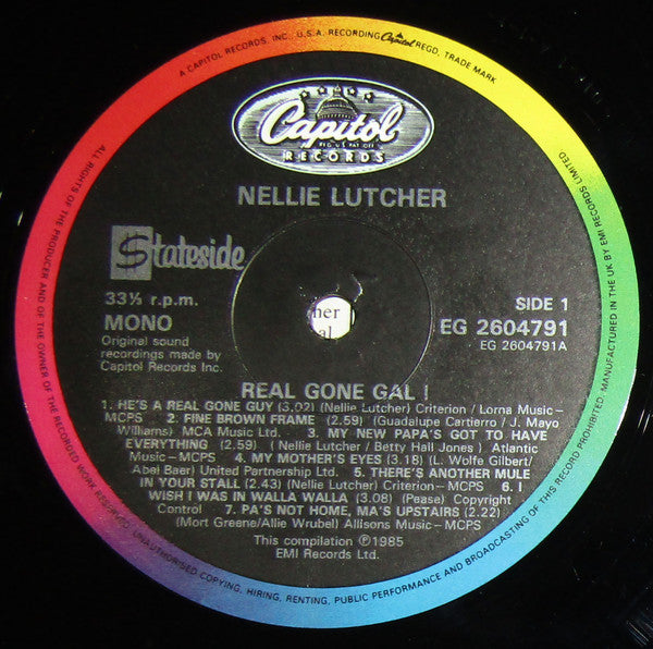 Nellie Lutcher : Real Gone Gal! (LP, Album, Comp, Mono)