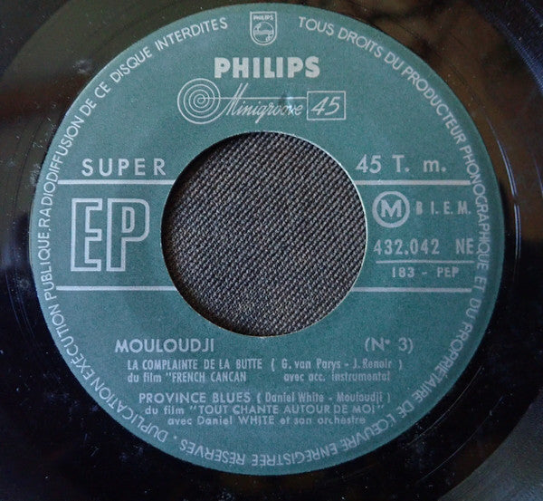 Mouloudji : 3 - La Complainte De La Butte (7", EP)