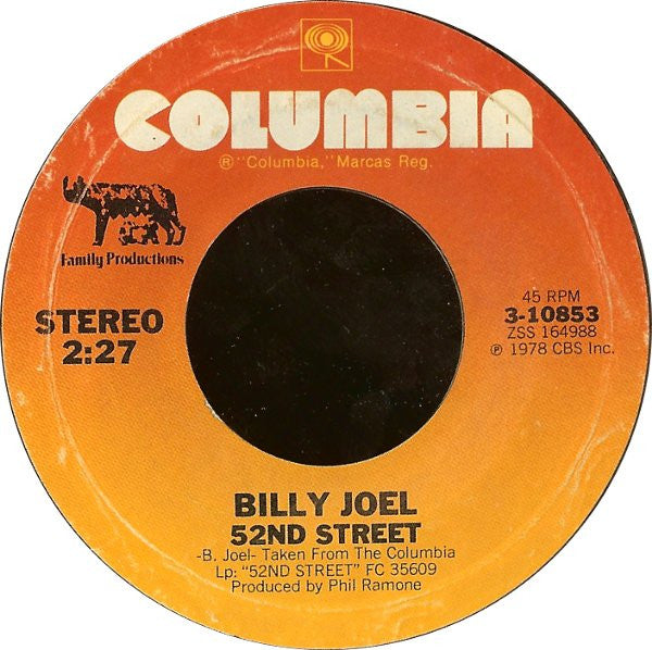 Billy Joel : My Life (7", Single, Pit)