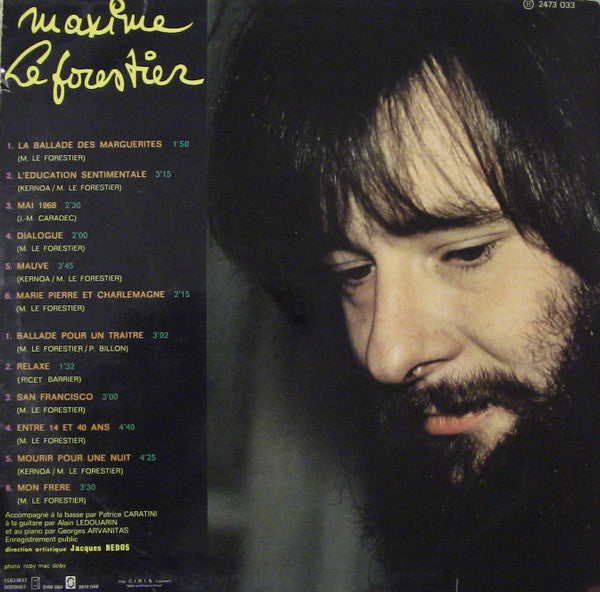 Maxime Le Forestier : Enregistrement Public (LP, Album, RE)