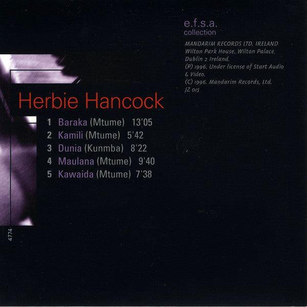 Herbie Hancock : Jazz Masters (CD, Album, RE)