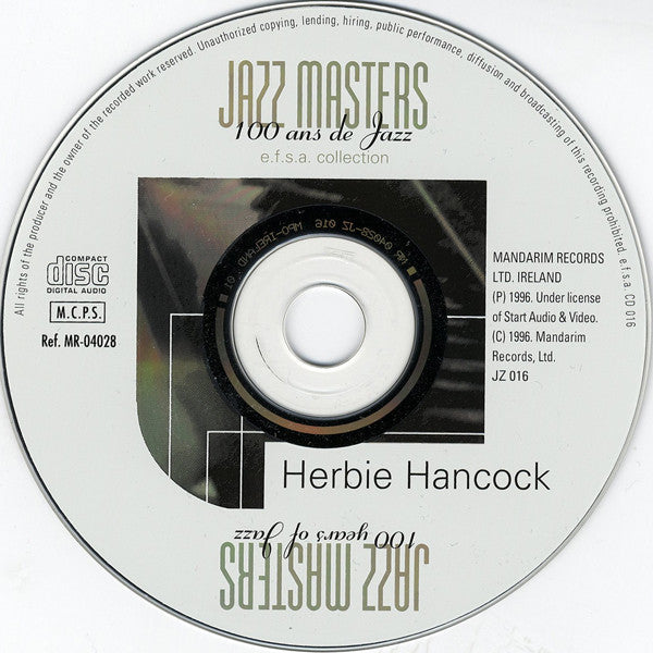 Herbie Hancock : Jazz Masters (CD, Album, RE)
