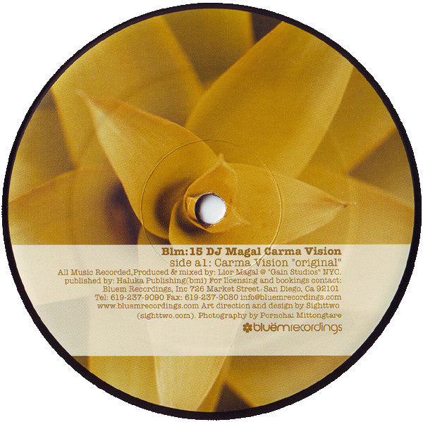 Lior Magal : Carma Vision (12")