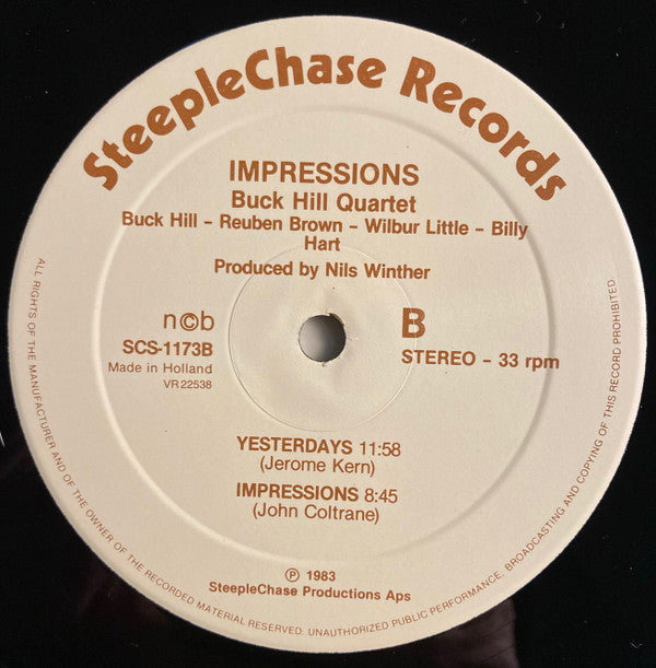 Buck Hill Quartet : Impressions (LP, Album)