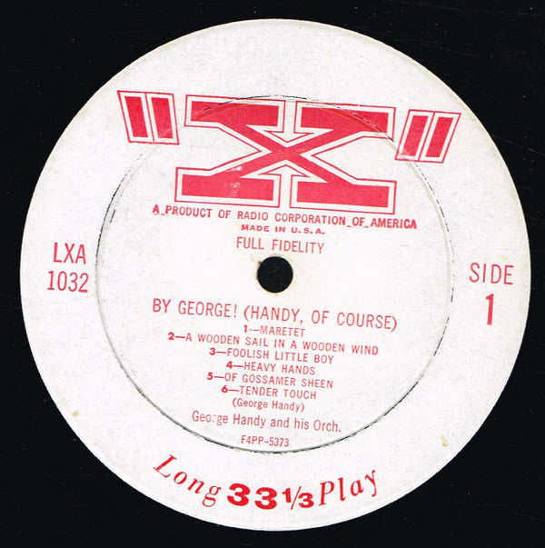 George Handy And His Orchestra, George Handy : By George ! (Handy, Of Course) (LP, Album, Mono)