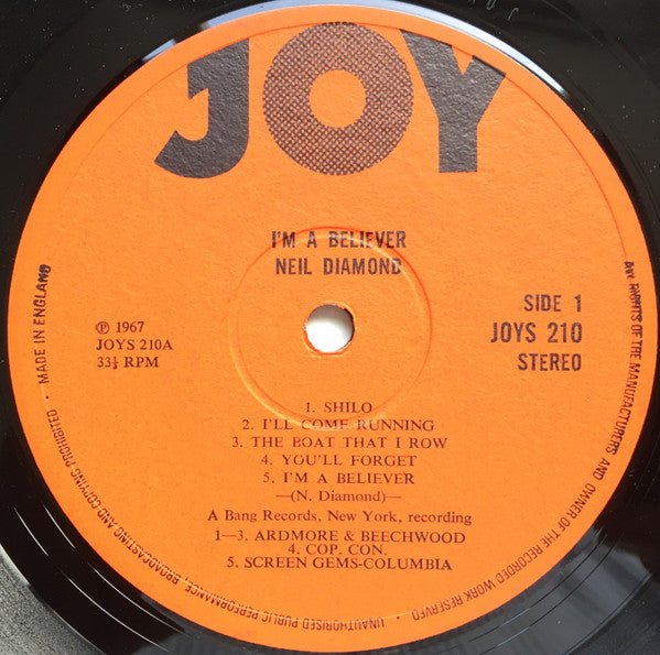 Neil Diamond : I'm A Believer (LP, Comp)