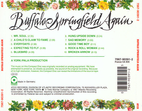 Buffalo Springfield : Buffalo Springfield Again (CD, Album, RE)
