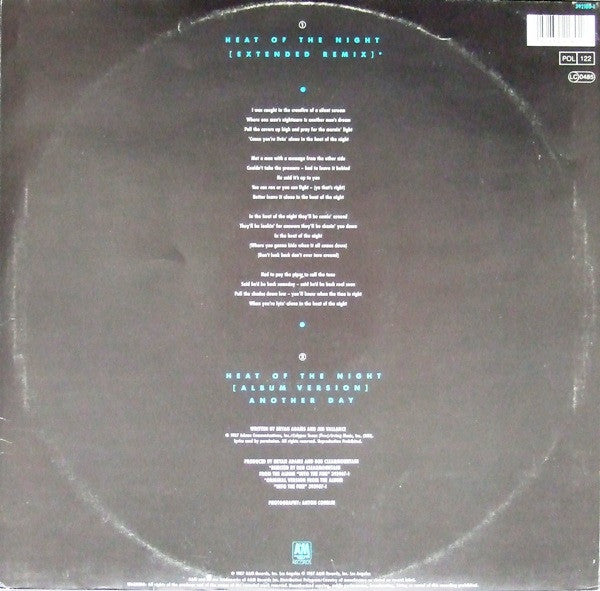 Bryan Adams : Heat Of The Night (12", Maxi)