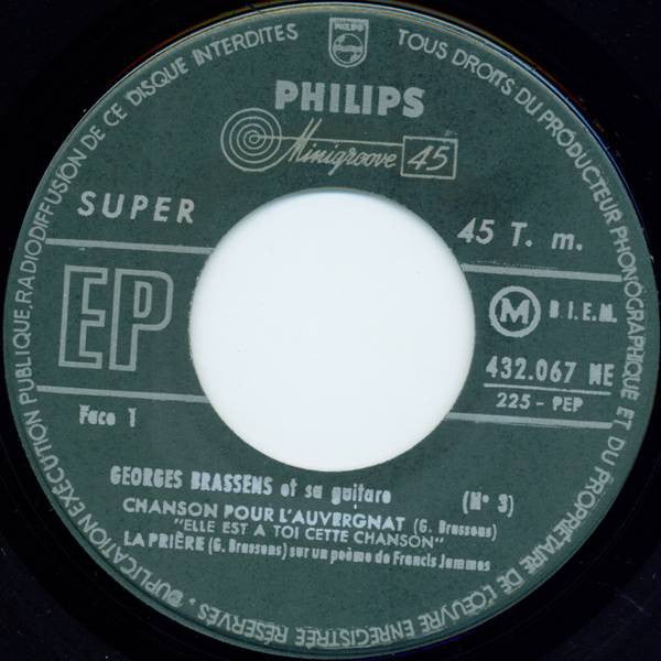 Georges Brassens : Nº 3 (7", EP)