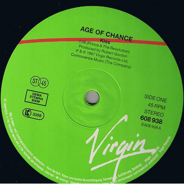 Age Of Chance : Kiss (12", Single)