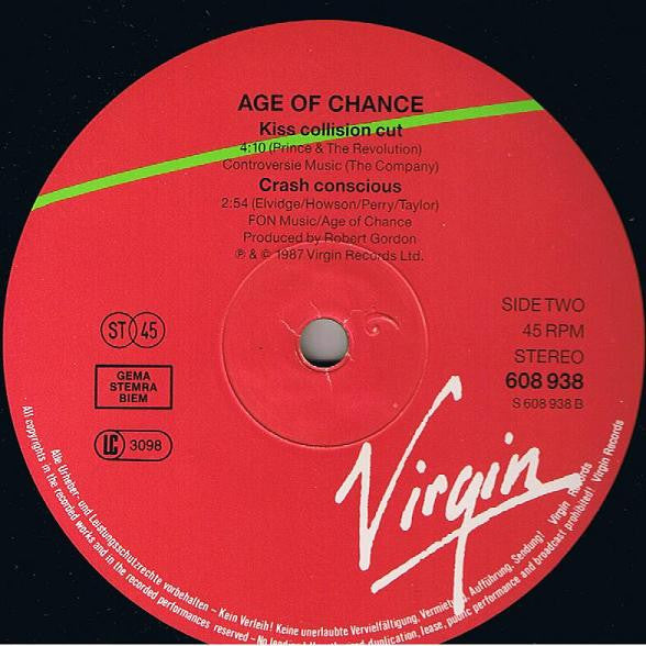 Age Of Chance : Kiss (12", Single)