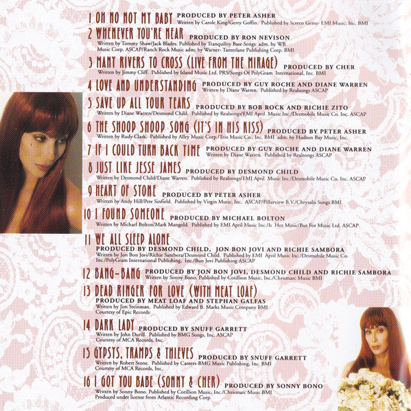 Cher : Cher's Greatest Hits 1965-1992 (CD, Comp, RP)