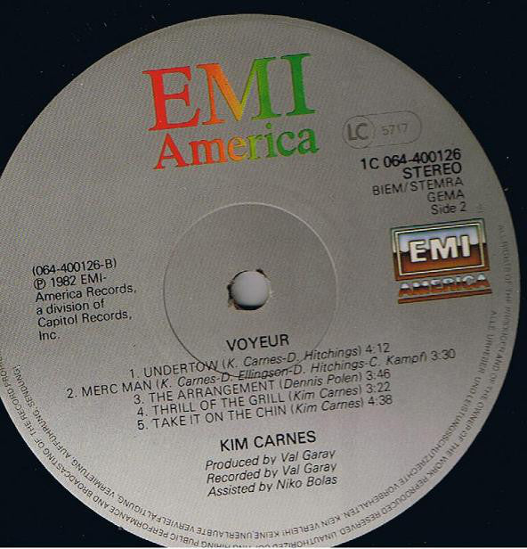 Kim Carnes : Voyeur (LP, Album)