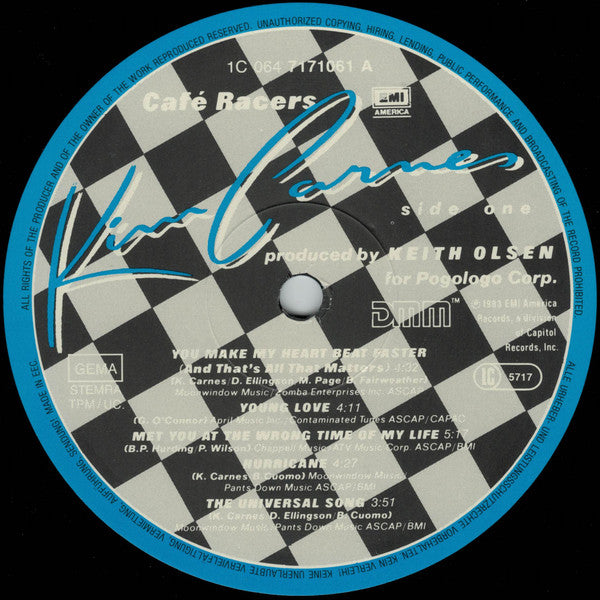 Kim Carnes : Café Racers (LP, Album)