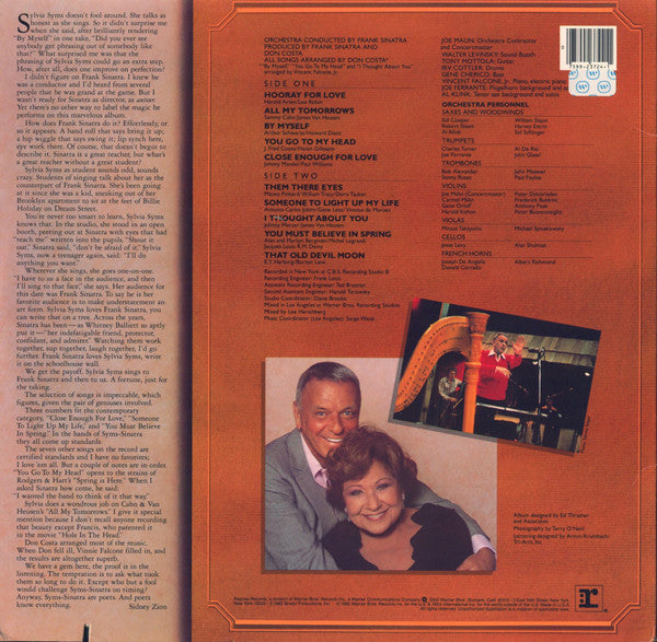 Sylvia Syms : Syms By Sinatra (LP, Album)