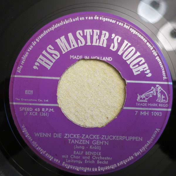 Ralf Bendix : Die Große Nummer Wird Gemacht (7", Single)