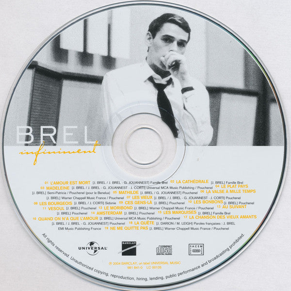 Jacques Brel : Infiniment (CD, Comp, RM)