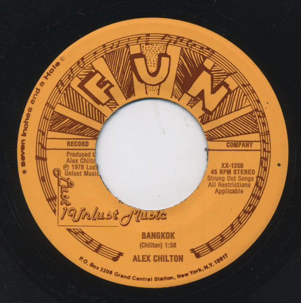 Alex Chilton : Bangkok (7")