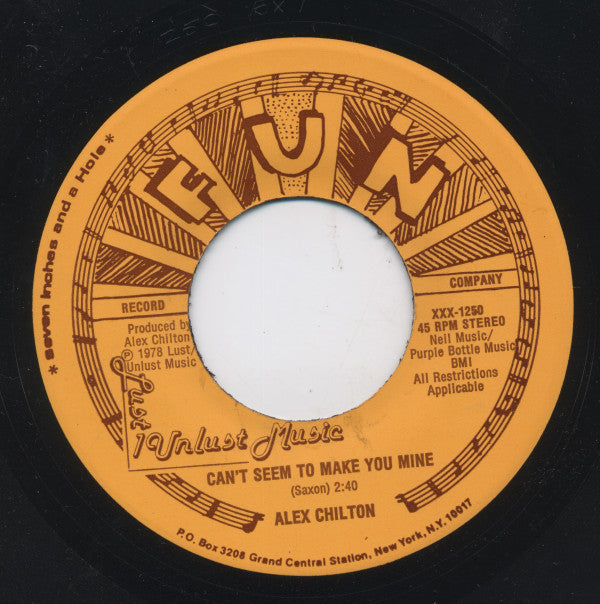 Alex Chilton : Bangkok (7")