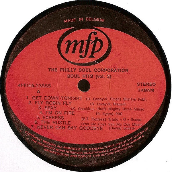 The Philly Soul Corporation : Soul Music = Soul Hits (Vol. 2) (LP)