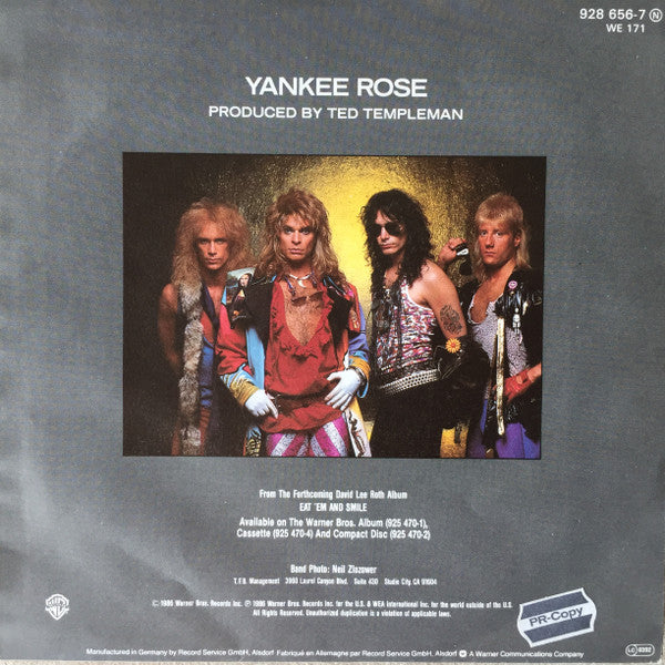 David Lee Roth : Yankee Rose (7", Single)