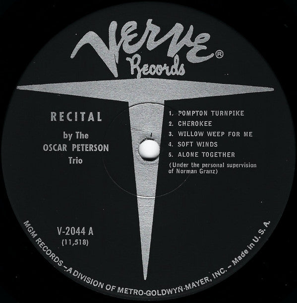 Oscar Peterson : Recital (LP, Album, Mono, RE)