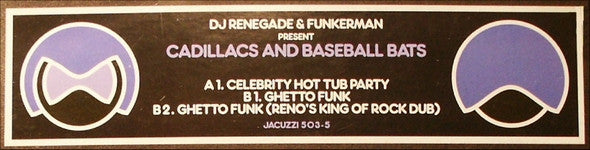 DJ Renegade & Funkerman : Cadillacs And Baseball Bats (12")