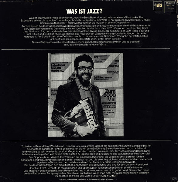 Joachim Ernst Berendt : Was Ist Jazz? (2xLP, Comp)