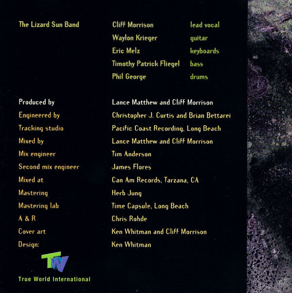 Cliff Morrison / The Lizard Sun Band : Know Peaking (CD, Album)