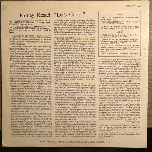 Barney Kessel : Let's Cook! (LP, Album, RE)