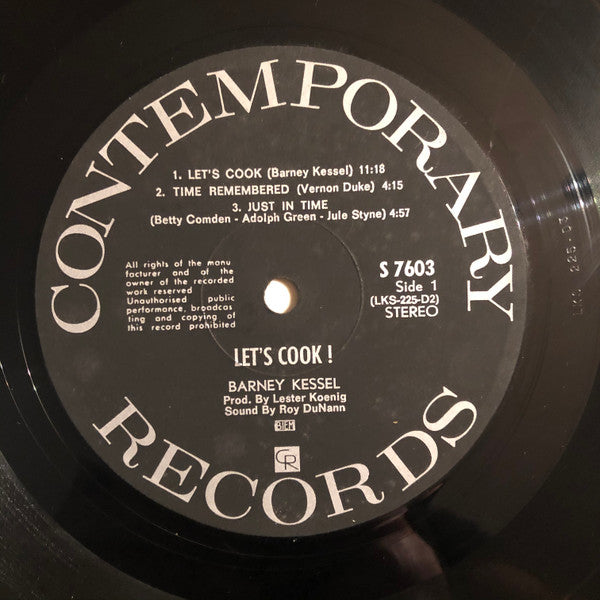 Barney Kessel : Let's Cook! (LP, Album, RE)