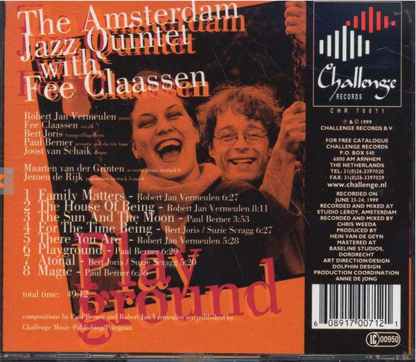 Amsterdam Jazz Quintet, Fay Claassen : Playground (CD, Album)