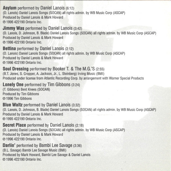 Various : Sling Blade (Music From The Miramax Motion Picture) (CD)