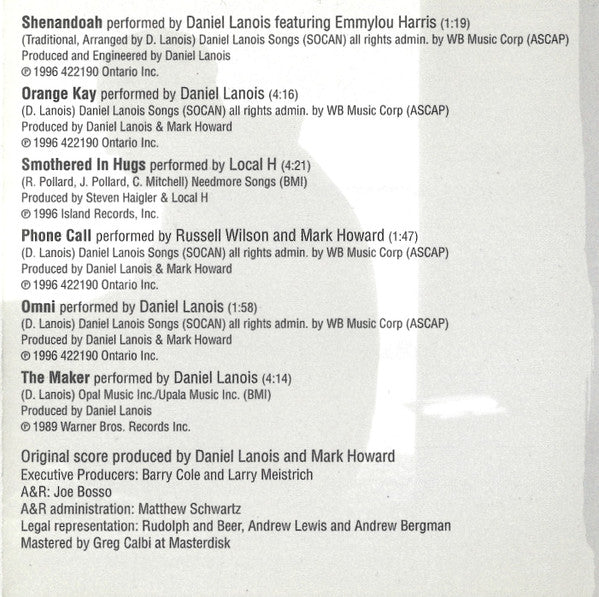 Various : Sling Blade (Music From The Miramax Motion Picture) (CD)