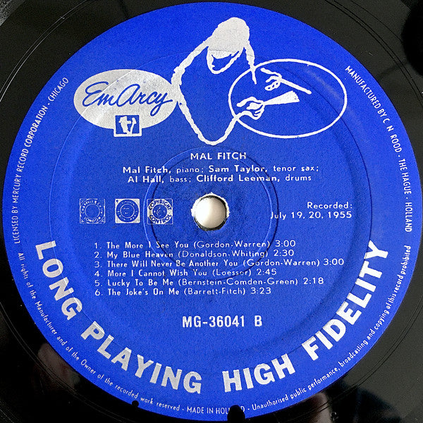 Mal Fitch : Mal Fitch (LP, Album, Mono)