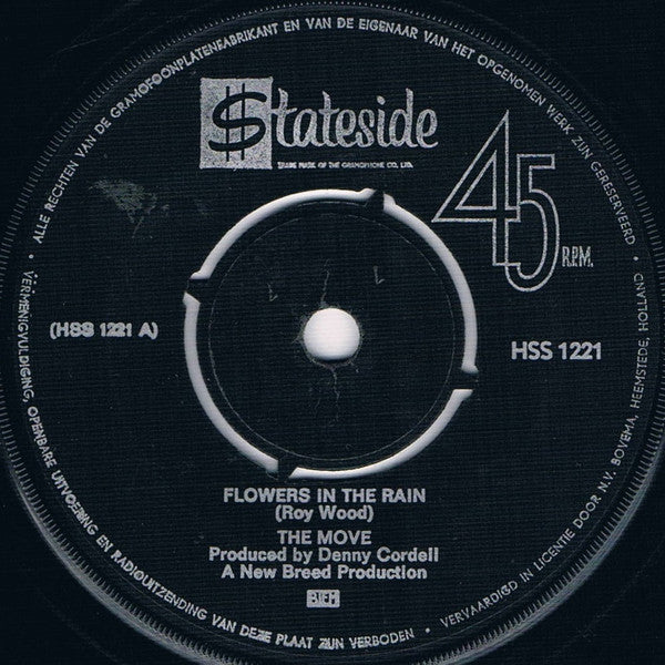 The Move : Flowers In The Rain / The Lemon Tree (7", Single)