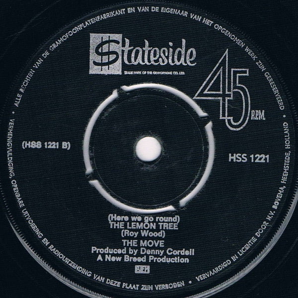 The Move : Flowers In The Rain / The Lemon Tree (7", Single)