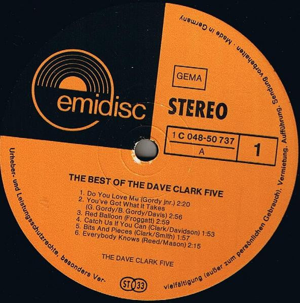 The Dave Clark Five : The Best Of The Dave Clark Five (LP, Comp)