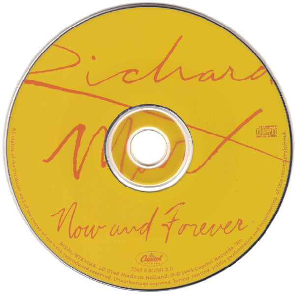 Richard Marx : Now And Forever (CD, Maxi)