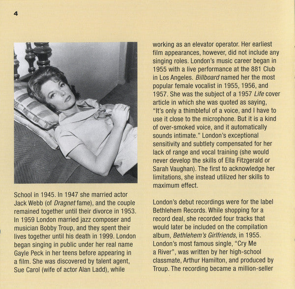 Julie London : Whatever Julie Wants (CD, Album)