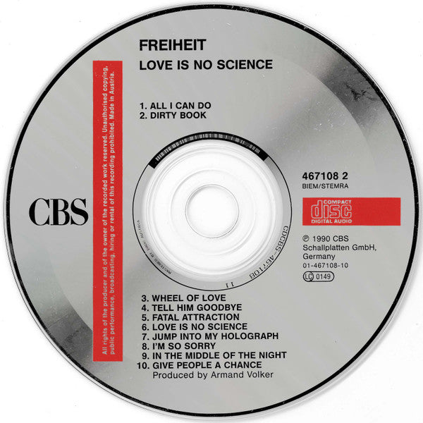Münchener Freiheit : Love Is No Science (CD, Album)
