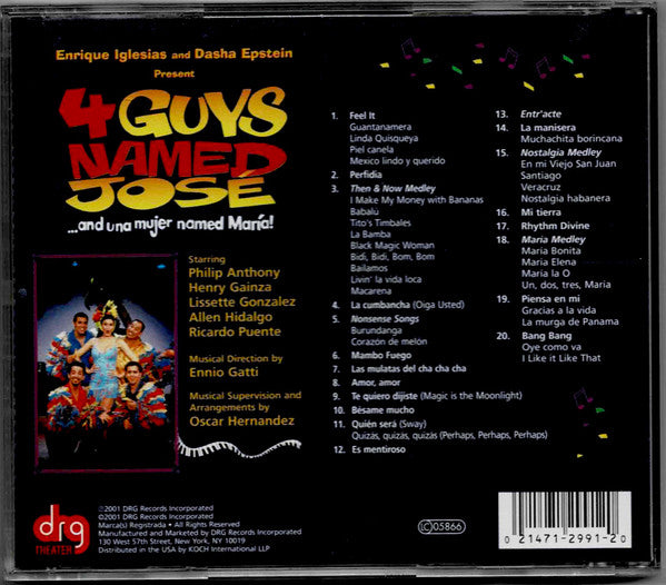 Various : 4 Guys Named José... and Una Mujer Named María! (CD, Album)