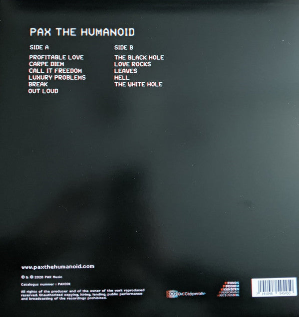 ParAdoX (11) : Pax The Humanoid (LP, Album)