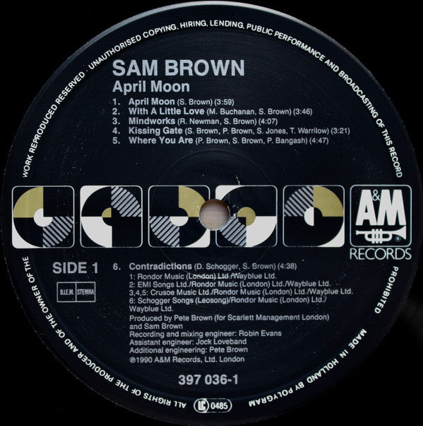 Sam Brown : April Moon (LP, Album)